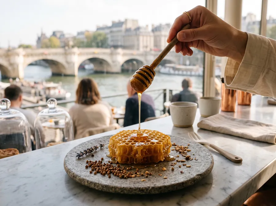 Das Honigdessert