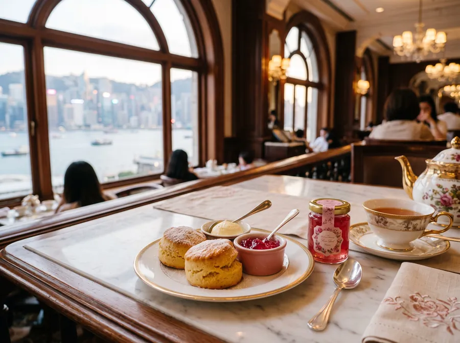 Scones mit Rosenblütenmarmelade