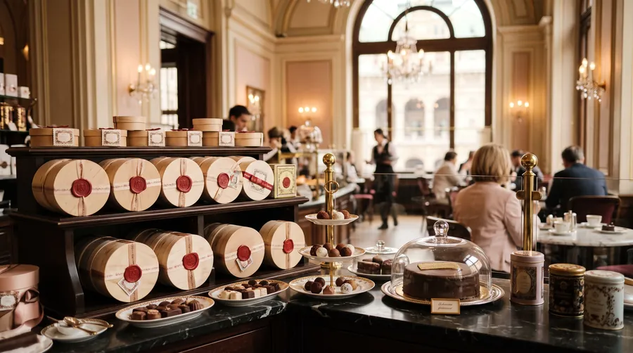 Sacher Confiserie und Sacher Eck, Hotel-Patisserie in Wien