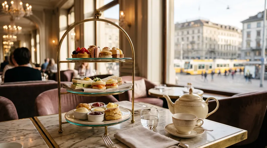 The Lounge, Mandarin Oriental Savoy, Afternoon Tea in Zürich