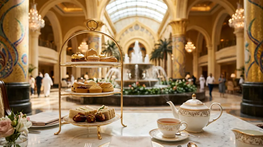 Sahn Eddar, Burj Al Arab, Afternoon Tea in Dubai