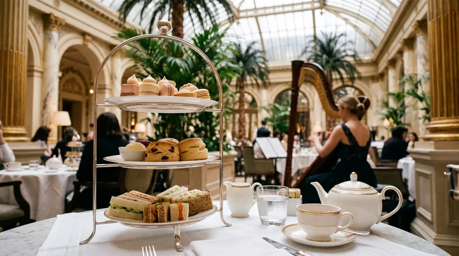 London: Palm Court, Scones, das Foyer